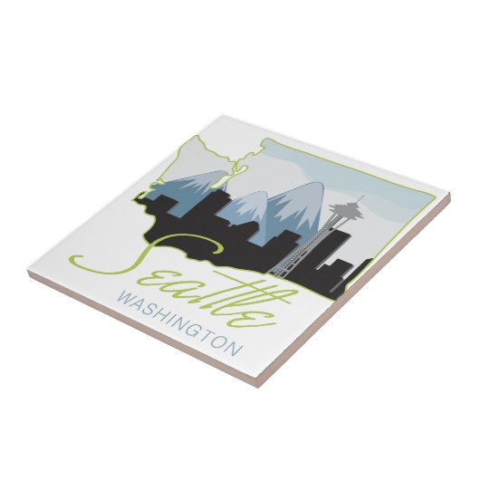 Seatle Washington Tegeltje (Zijkant)