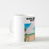 Seaton Beach Dorset reisposter Koffiemok (Voorkant links)