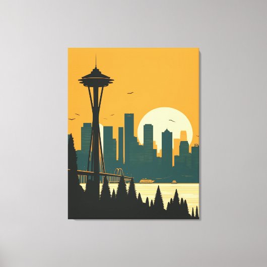 SEATTLE #1 CANVAS AFDRUK (Voorkant)