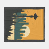 SEATTLE #1 FLEECE DEKEN (Voorkant (Horizontaal))