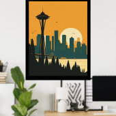 SEATTLE #1 POSTER (Thuiskantoor)