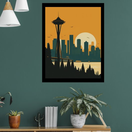 SEATTLE #1 POSTER (Woonkamer 1)