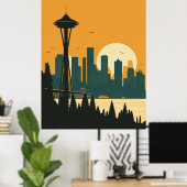 SEATTLE #1 POSTER (Thuiskantoor)
