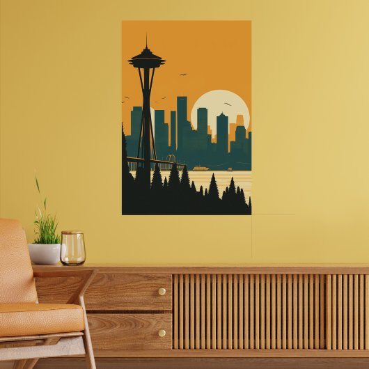 SEATTLE #1 POSTER (Woonkamer 2)
