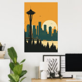 SEATTLE #1 POSTER (Thuiskantoor)