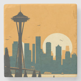 SEATTLE #1 STENEN ONDERZETTER
