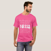 Seattle 98112 Washington WA Postcode T-shirt (Voorkant volledig)