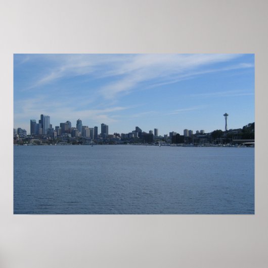 Seattle and Lake Union Poster (Voorkant)