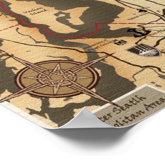 Seattle Area Map Poster (Hoek)