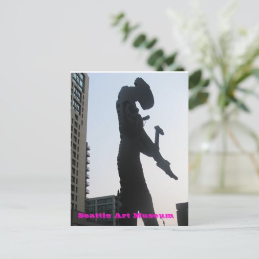 Seattle Art Museum - Hammering Man Briefkaart (Staand voorkant)