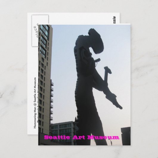 Seattle Art Museum - Hammering Man Briefkaart (Voorkant / Achterkant)