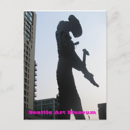 Seattle Art Museum - Hammering Man Briefkaart (Voorkant)