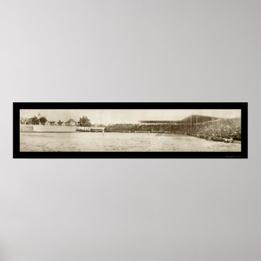 Seattle Baseball Park Photo 1907 Poster (Voorkant)