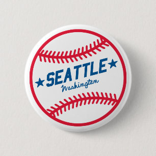 Seattle Baseball Ronde Button 5,7 Cm