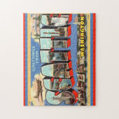 Seattle Begroeting 11x14 Legpuzzel (Verticaal)