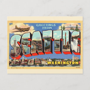 Seattle Begroeting Briefkaart