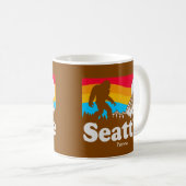 Seattle Big Foot/Sasquatch, op maat gesneden Koffiemok (Voorkant rechts)