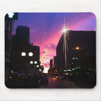 Seattle bij zonsondergang muismat