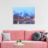 Seattle bij zonsopgang canvas afdruk (Insitu (Woonkamer))