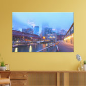 Seattle bij zonsopgang canvas afdruk (Insitu (Woonkamer))