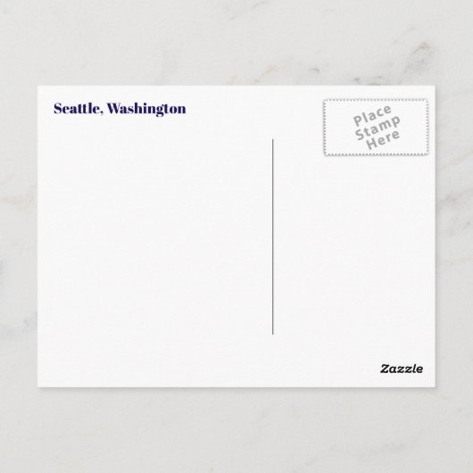 Seattle Briefkaart (Achterkant)