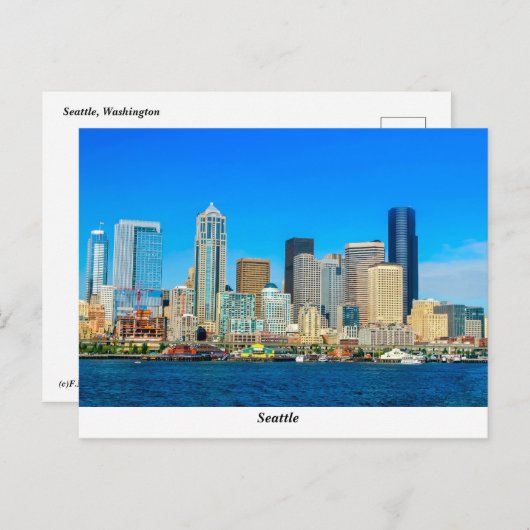 Seattle Briefkaart (Voorkant / Achterkant)