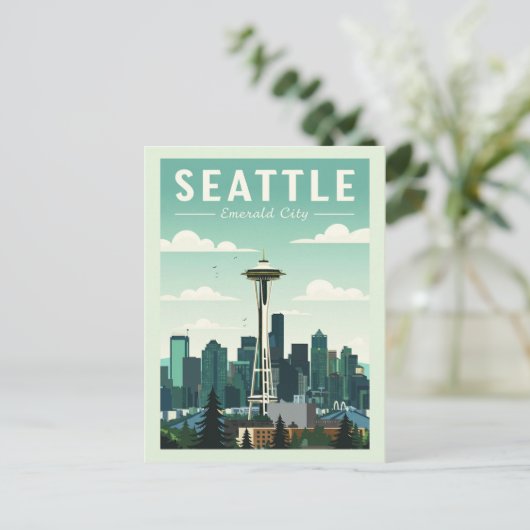  Seattle Briefkaart (Staand voorkant)