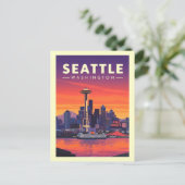 Seattle Briefkaart (Staand voorkant)