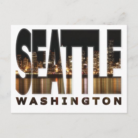 Seattle, Briefkaart Washington (Voorkant)