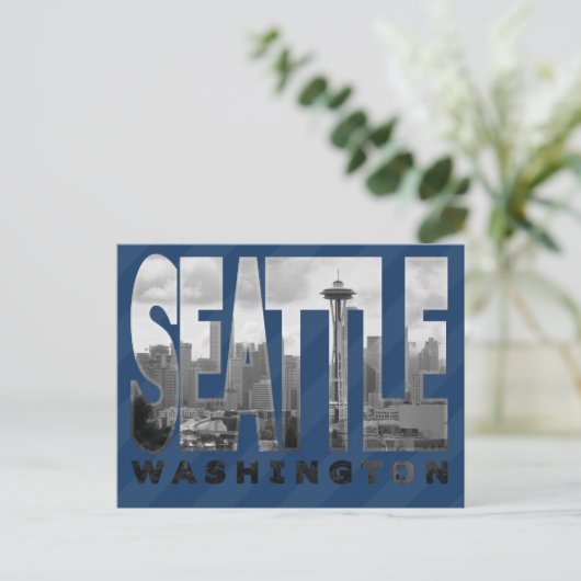 Seattle, Briefkaart Washington (Staand voorkant)
