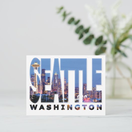 Seattle, Briefkaart Washington (Staand voorkant)
