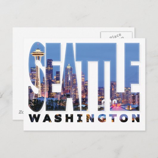 Seattle, Briefkaart Washington (Voorkant / Achterkant)