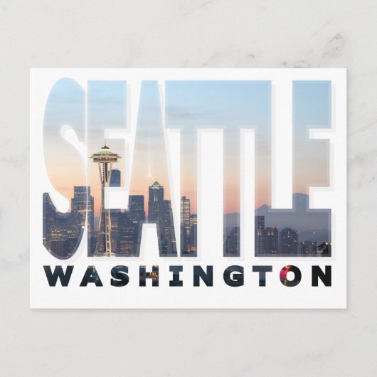Seattle, Briefkaart Washington (Voorkant)