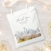 Seattle bruiloft gepersonaliseerde foto bedankzakje (Geknipt)