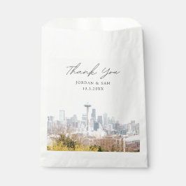 Seattle bruiloft gepersonaliseerde foto bedankzakje