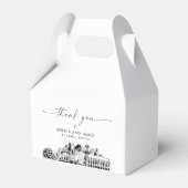 Seattle bruiloft gepersonaliseerde gunst box bedankdoosjes (Achterkant)