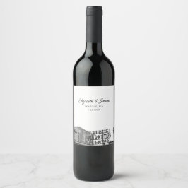 Seattle bruiloft gunst openbare markt wijn etiket