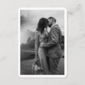 Seattle bruiloft Kerry Park Details QR-code klein Informatiekaartje (Achterkant)