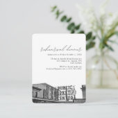 Seattle bruiloft pikes plaats foto repetitie informatiekaartje (Staand voorkant)