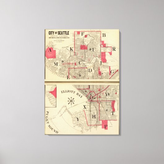 Seattle Canvas Afdruk (Voorkant)