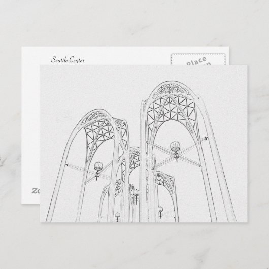 Seattle Center Briefkaart (Voorkant / Achterkant)