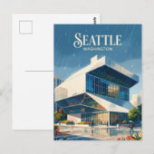 Seattle Central Library VS Briefkaart (Voorkant / Achterkant)