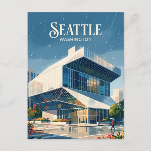 Seattle Central Library VS Briefkaart (Voorkant)