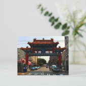Seattle Chinatown Gate #1 Briefkaart (Staand voorkant)