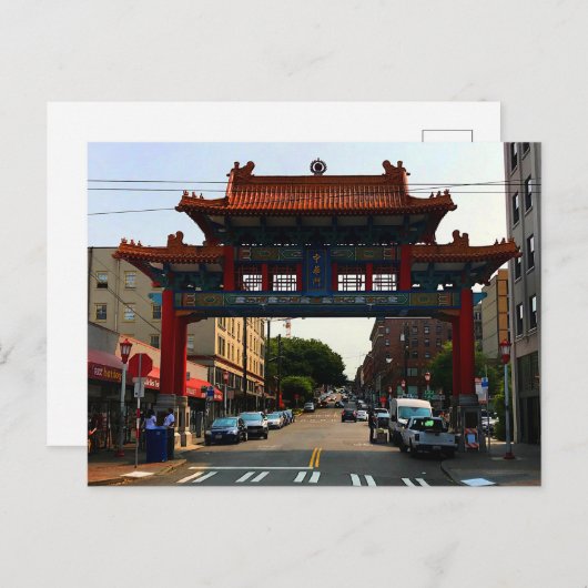 Seattle Chinatown Gate #1 Briefkaart (Voorkant / Achterkant)