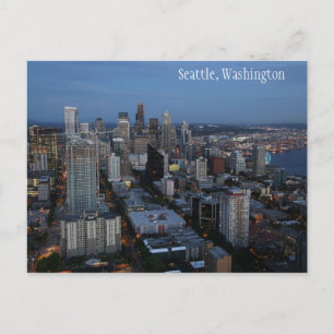 Seattle City in Washington Briefkaart