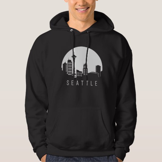 Seattle City Skyline Hoodie (Voorkant)