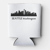 Seattle Cityscape Skyline Blikjeskoeler (Voorkant)
