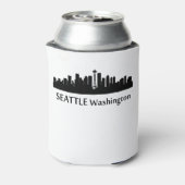 Seattle Cityscape Skyline Blikjeskoeler (Blikje Achterkant)