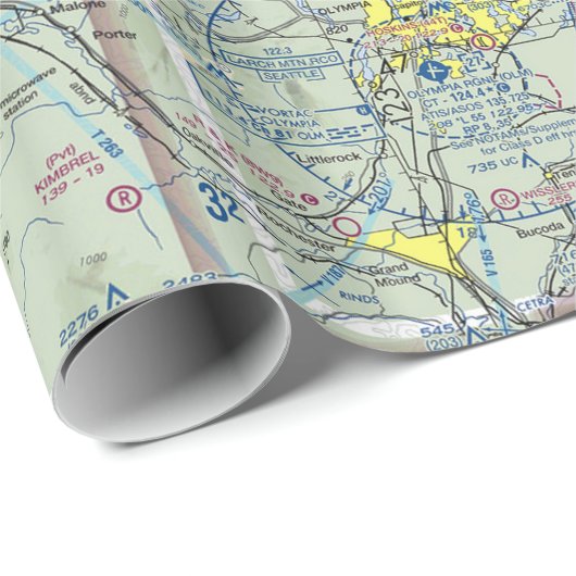 Seattle Class B Sectional Gift Wrap Cadeaupapier (Rol Hoek)